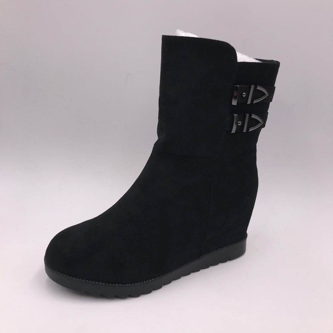 Women's casual flat mid-to-high-top cotton boots for autumn and winter are in vogue details Picture