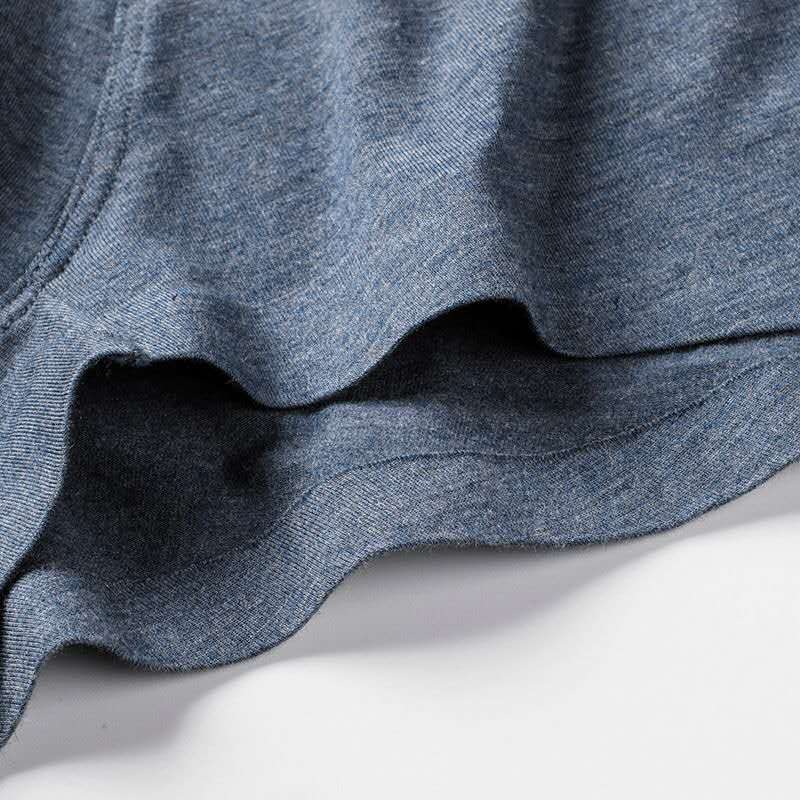 Men's underwear: Modal cotton mid-waist, comfortable and sporty, straight-cut shorts. Men's colorful chiffon, four-corner underpants detail image 3