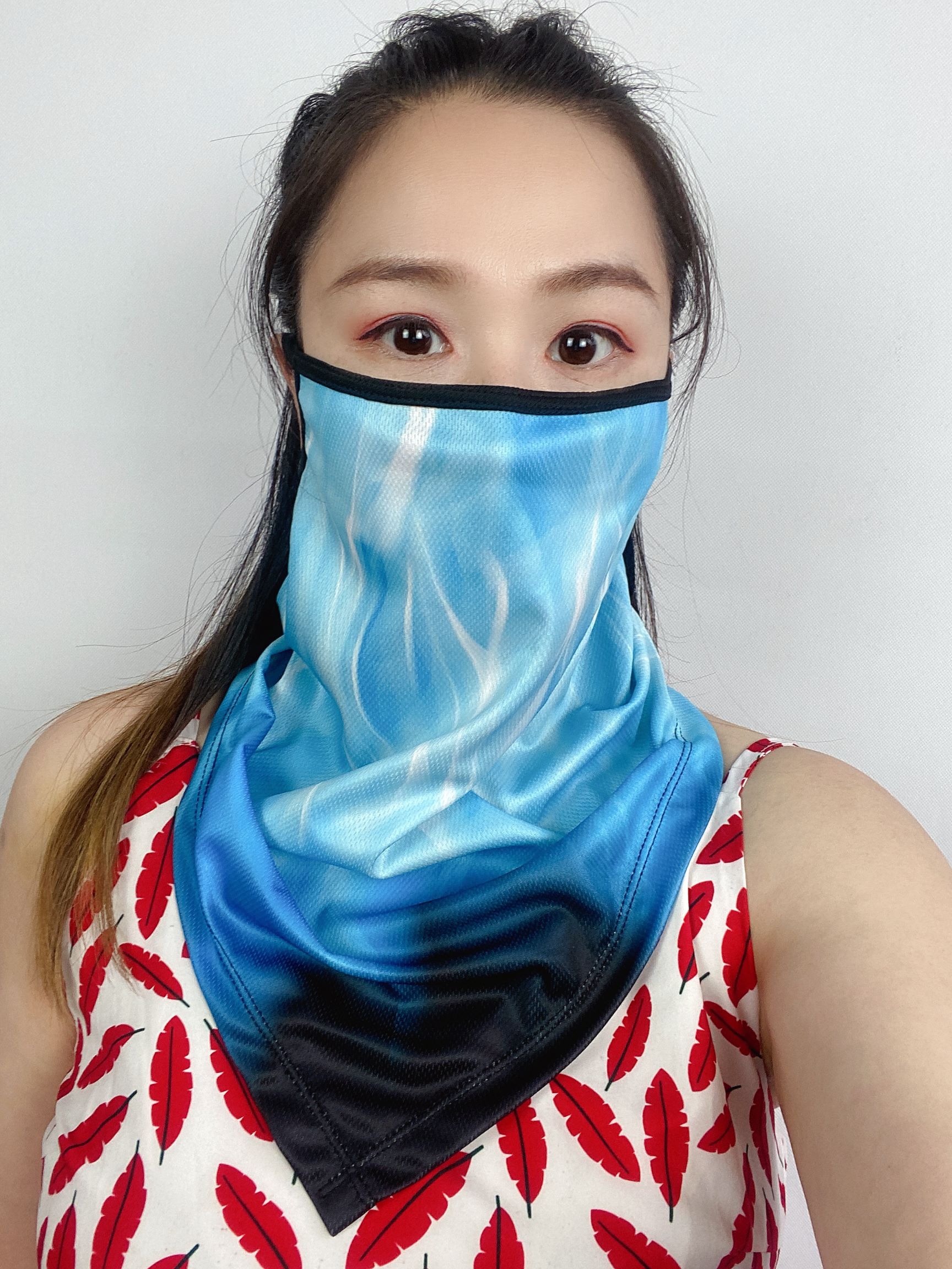 时尚洋气面罩全棉面罩冰丝面罩水洗面罩扎染面罩挂耳口罩