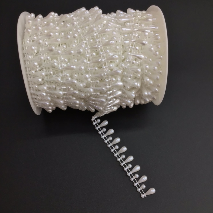 Wholesale of handcrafted DIY headwear, wedding dress, skirt and garment accessories, handicrafts and accessories with waterdrop ABS connecting beads