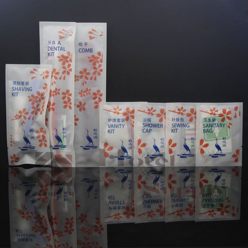 星级宾馆民宿酒店客房一次性用品洗漱套装 可定制款式产品 logo