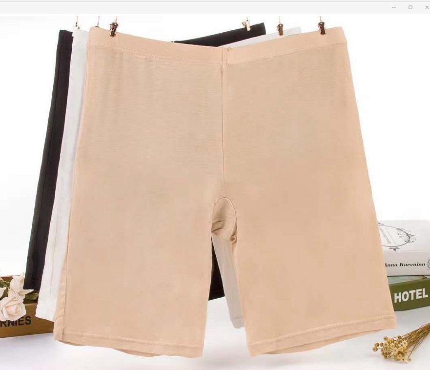 Women's large-sized safety pants, anti-glare leggings, large-sized anti-magic legs, bamboo fiber cotton flat-angled women's underwear detail image 3