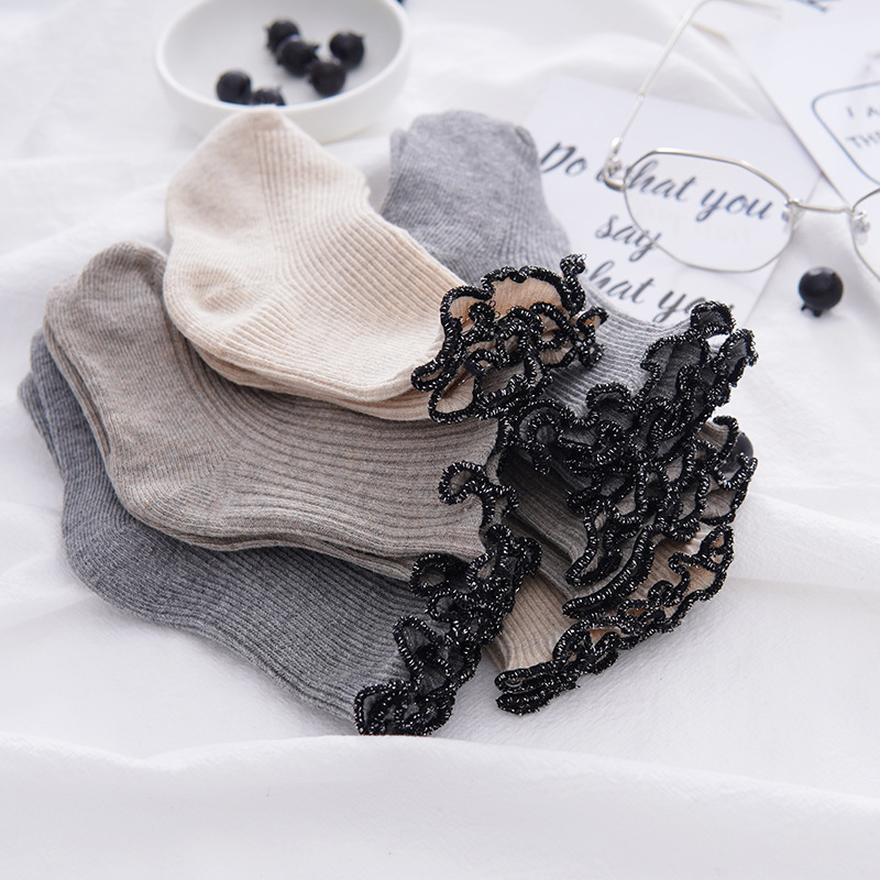 春季可爱宝宝公主👸花边 精梳棉宝宝淑女袜 宝宝保暖袜-M1805细节图