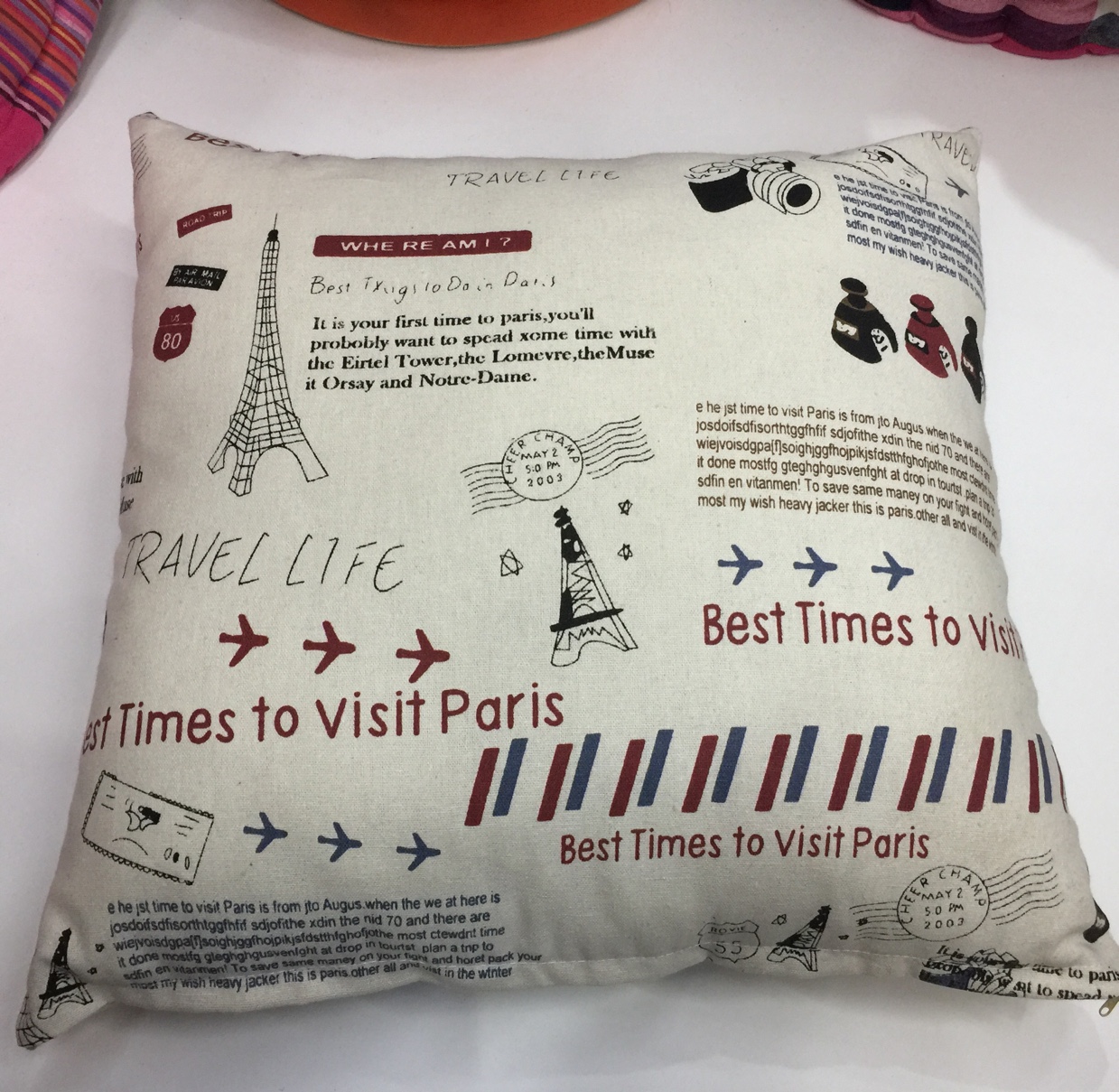 New Explosive Manufacturers Direct Sales European Printed Cloth Pillow Case Plus Core Home Bedroom Bed Sofa Bay Window Cushion Car Pillow Item Picture
