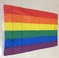 厂家直销90×150cm涤纶68D材质同性恋节日彩虹旗产品图