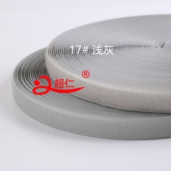 2 Cm Light Grey Adhesive Velcro Male And Female Buckle Color Can Be Customized Velcro Hair Tie Strap