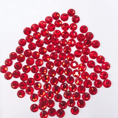 Manufacturers Direct Spot Red Fashion Imitation O Hot Drill Flat Bottom Drill 16# Big Red Diamond