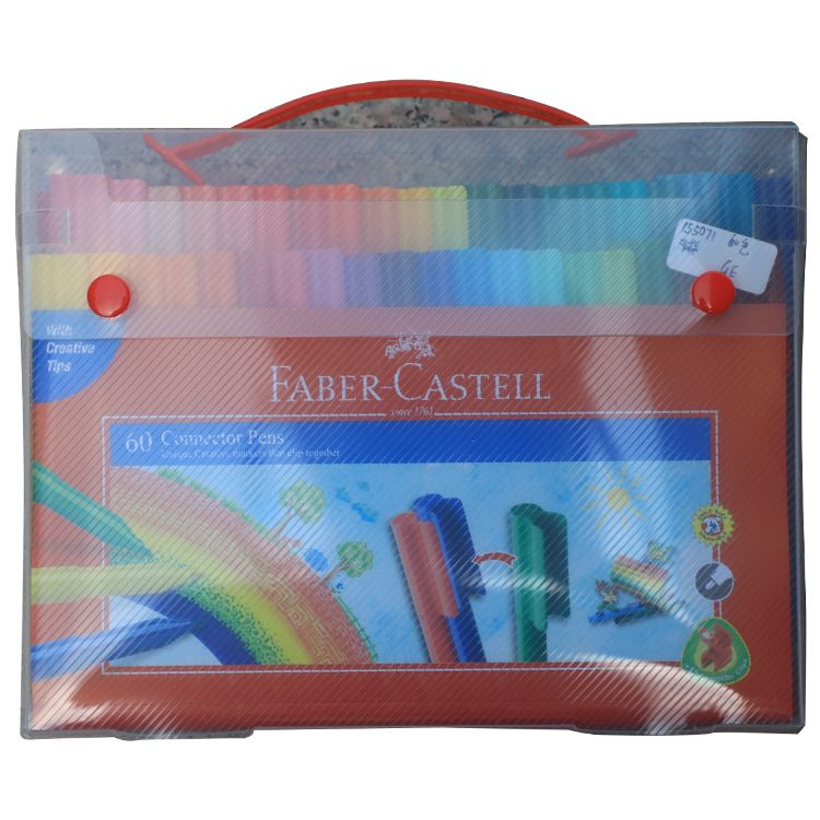 The 60-color pp gift box from Faber-Castell in Germany can be fully assembled with building blocks, watercolor pens for children and toddlers to fill in and draw, and is washable