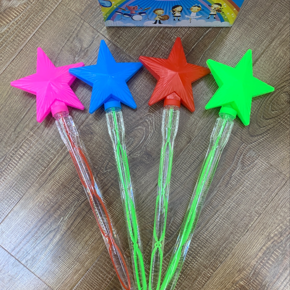 2020新款发光星星泡泡水五角星儿童户外玩具