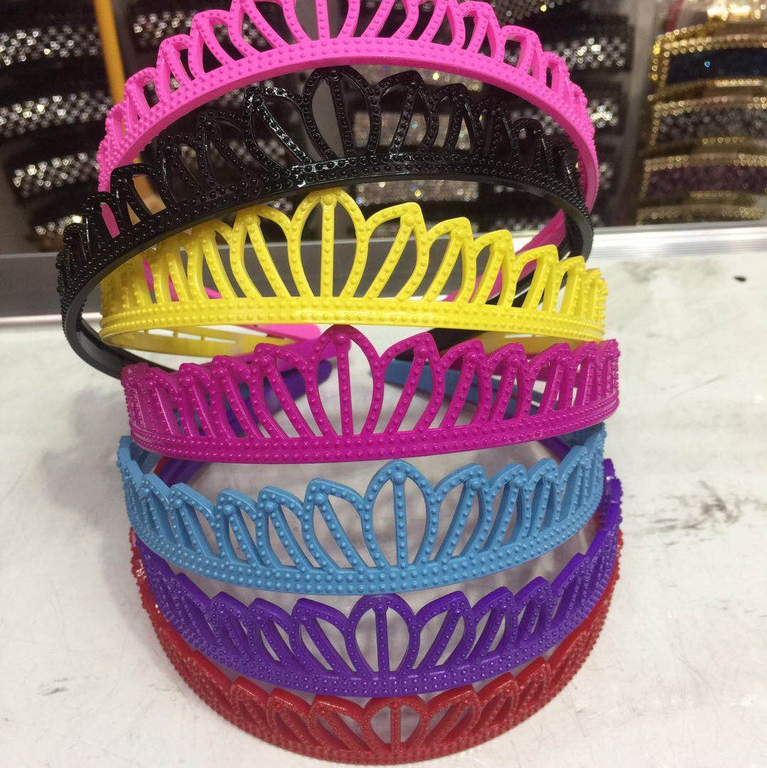 Yiwu International Trade City again to jewelry headband wholesale children's explosive headband crown buckle Korean version lovely pearl headband pressure headband super fairy born simple hair temperament large hair clip hair accessories wholesale thumbnail