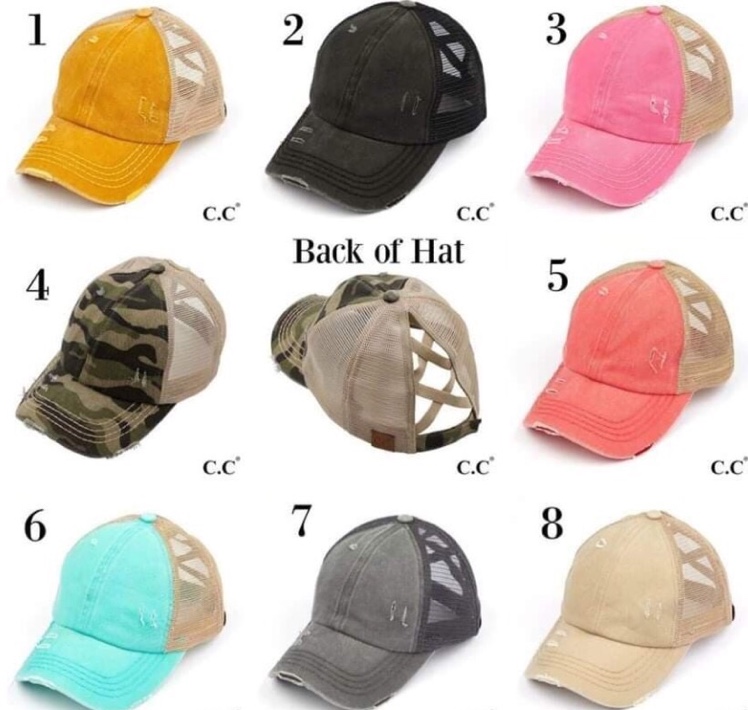 Horsetail perforated open wash mesh cap thumbnail