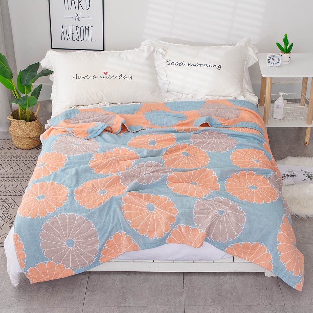 Four-layer washed cotton summer Light Year single towel quilt details Picture