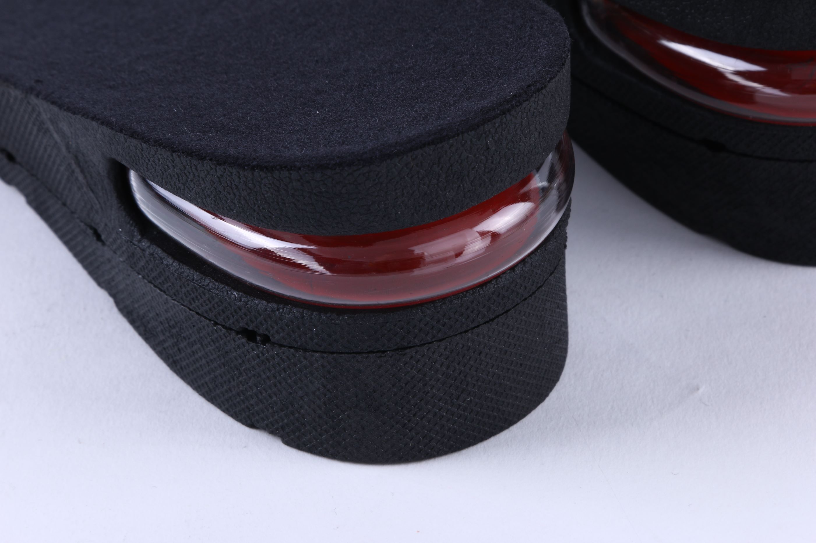 Black double-layer PVC semi-pad height-increasing pad pic 2
