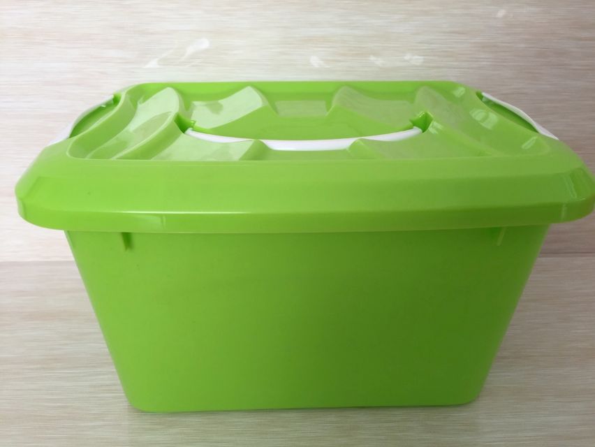 121-2923手提储物箱下扣型（彩色盒身白色把手小狗贴纸）