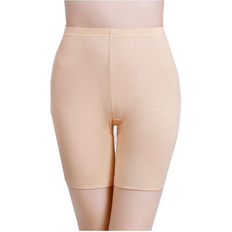 Women's large-sized safety pants, anti-glare leggings, large-sized anti-magic legs, bamboo fiber cotton flat-angled women's underwear detail image 1