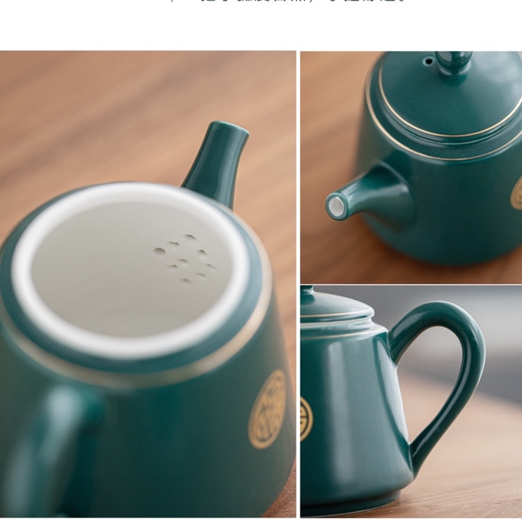 整套功夫茶具套装家用陶瓷复古盖碗泡茶壶茶海喝茶杯茶道礼盒产品图