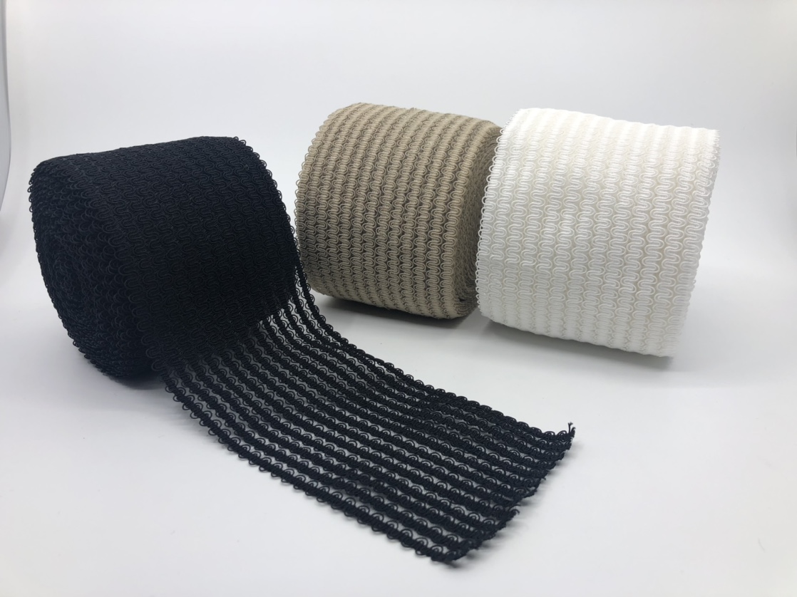 Elastic lace cashew belt