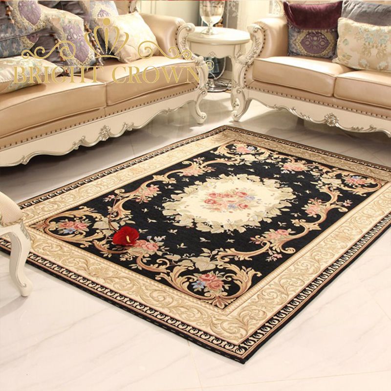 多尼尔棉丝地毯欧式中式美式田园日韩地毯茶几垫客厅地毯可水洗产品图