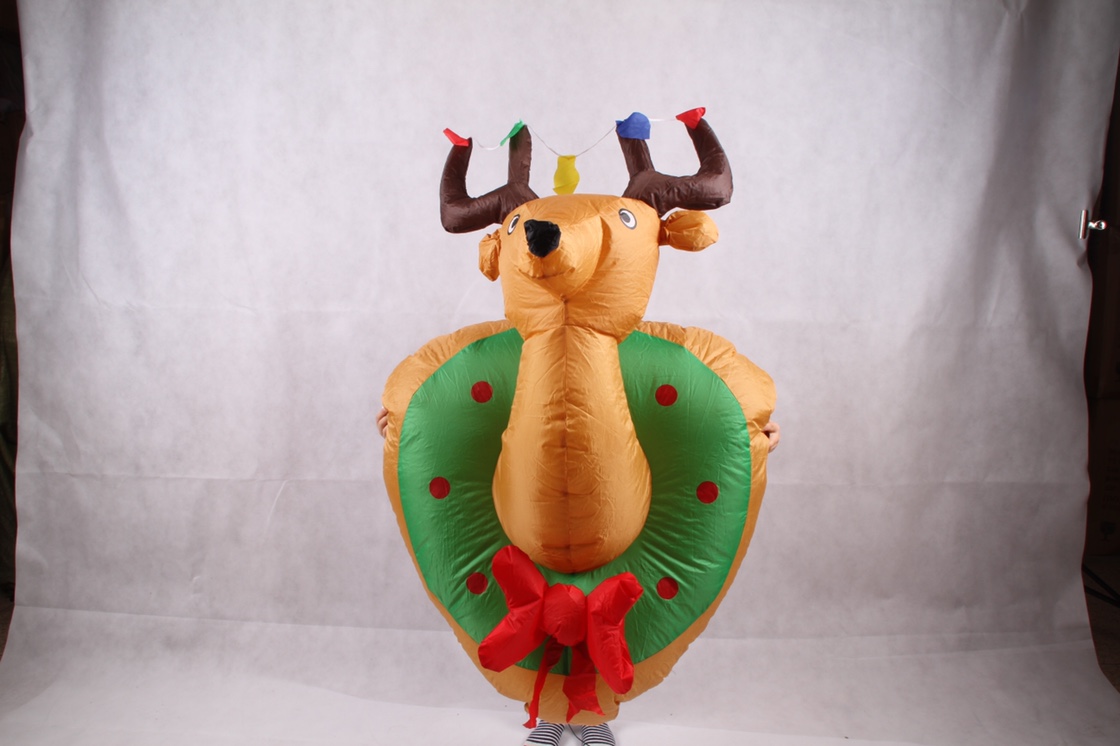 Factory direct sales of Christmas inflatable deer head pendants details Picture
