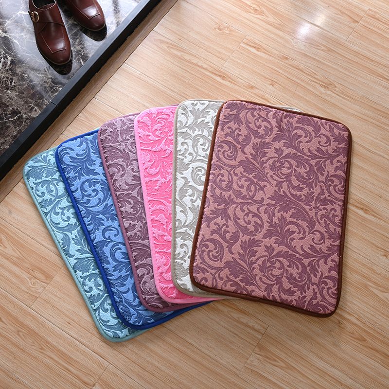 Lingou carpet household carpet living room bathroom absorbent mat non-slip mat two-color phoenix tail thumbnail