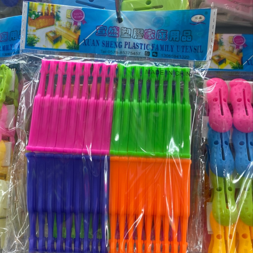 Plastic tongs drying quilt windproof clip clothespin underwear sock strap storage quilt clothes drying clip 051-36 thumbnail