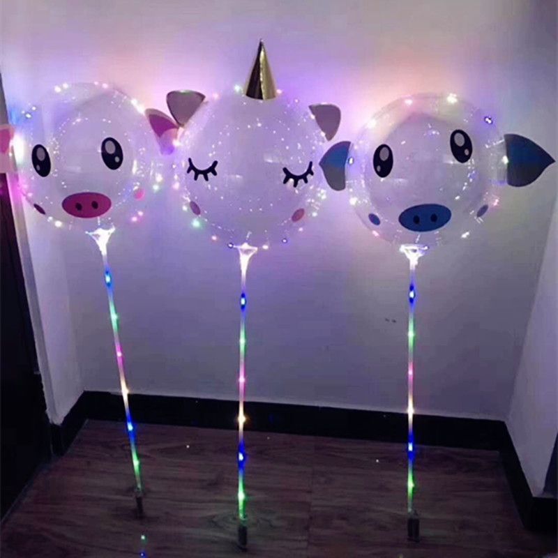 The new street stand night market is a hit hot style cartoon pop-ball luminescence pop-ball luminescence balloon three FM switches