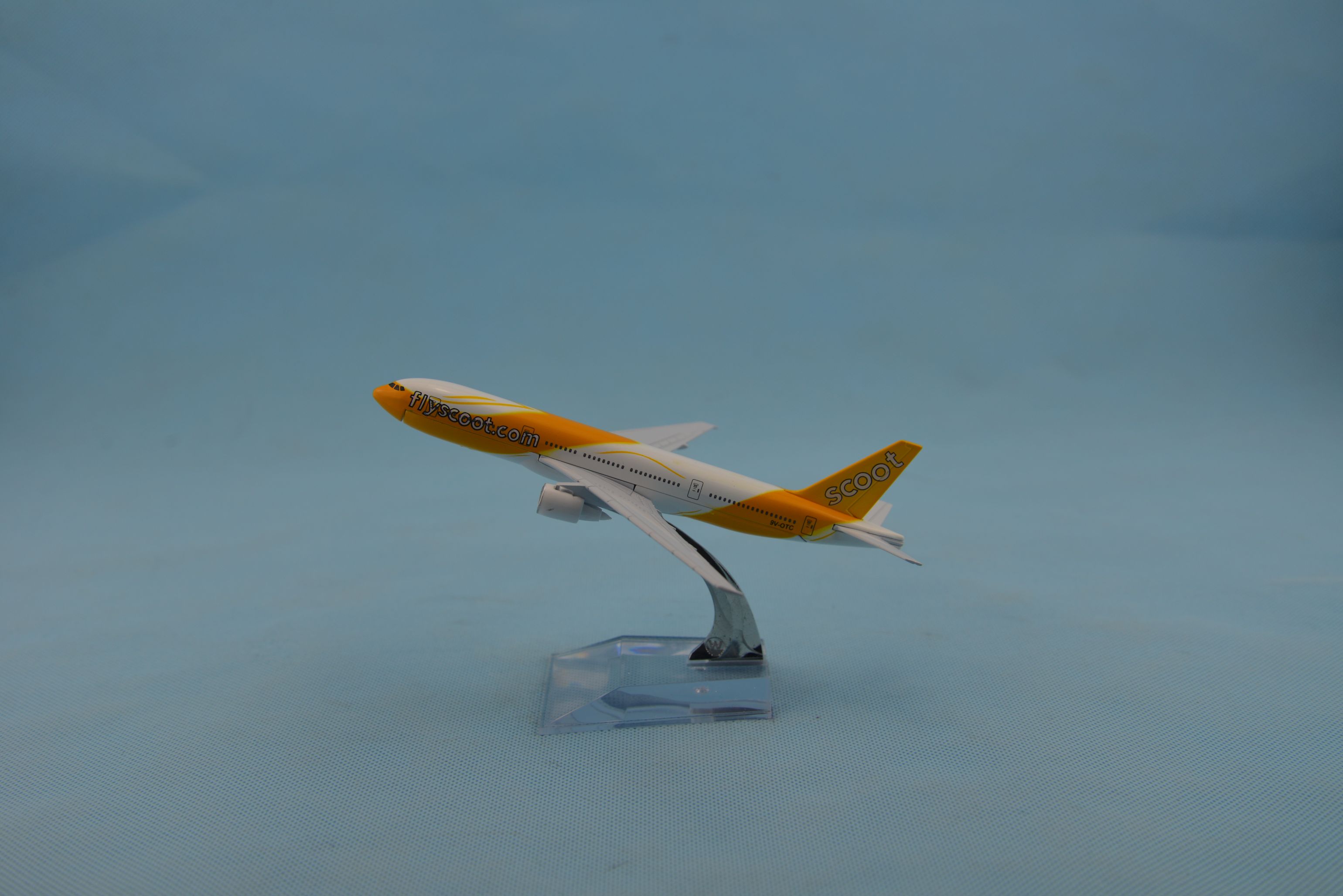 Metal aircraft model (ScooT Air Singapore B777 aircraft model alloy aircraft model