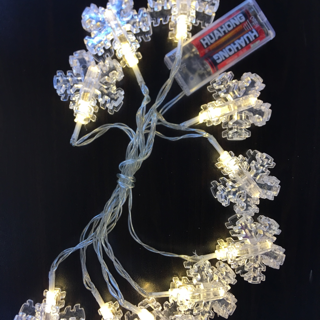 爱心串灯/10头灯串/照片夹白底实物图