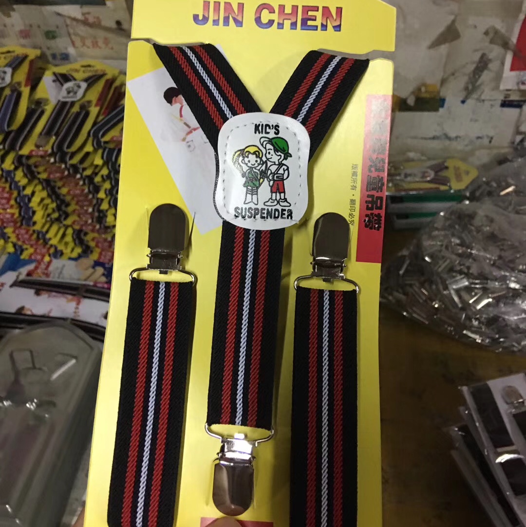 Fashion Boys And Girls Casual Striped Korean Plate Suspenders Adult Suspenders Item Picture