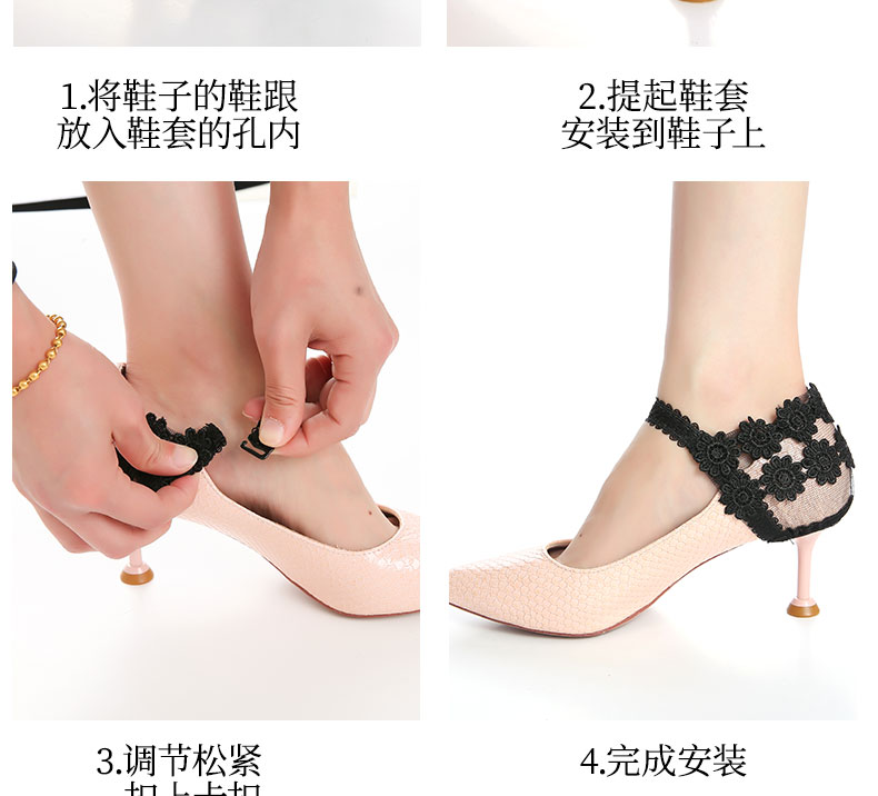 Summer bestseller: High heels with anti-dropping LACES that don't follow the feet. Adjustable lace-tied LACES detail image 12