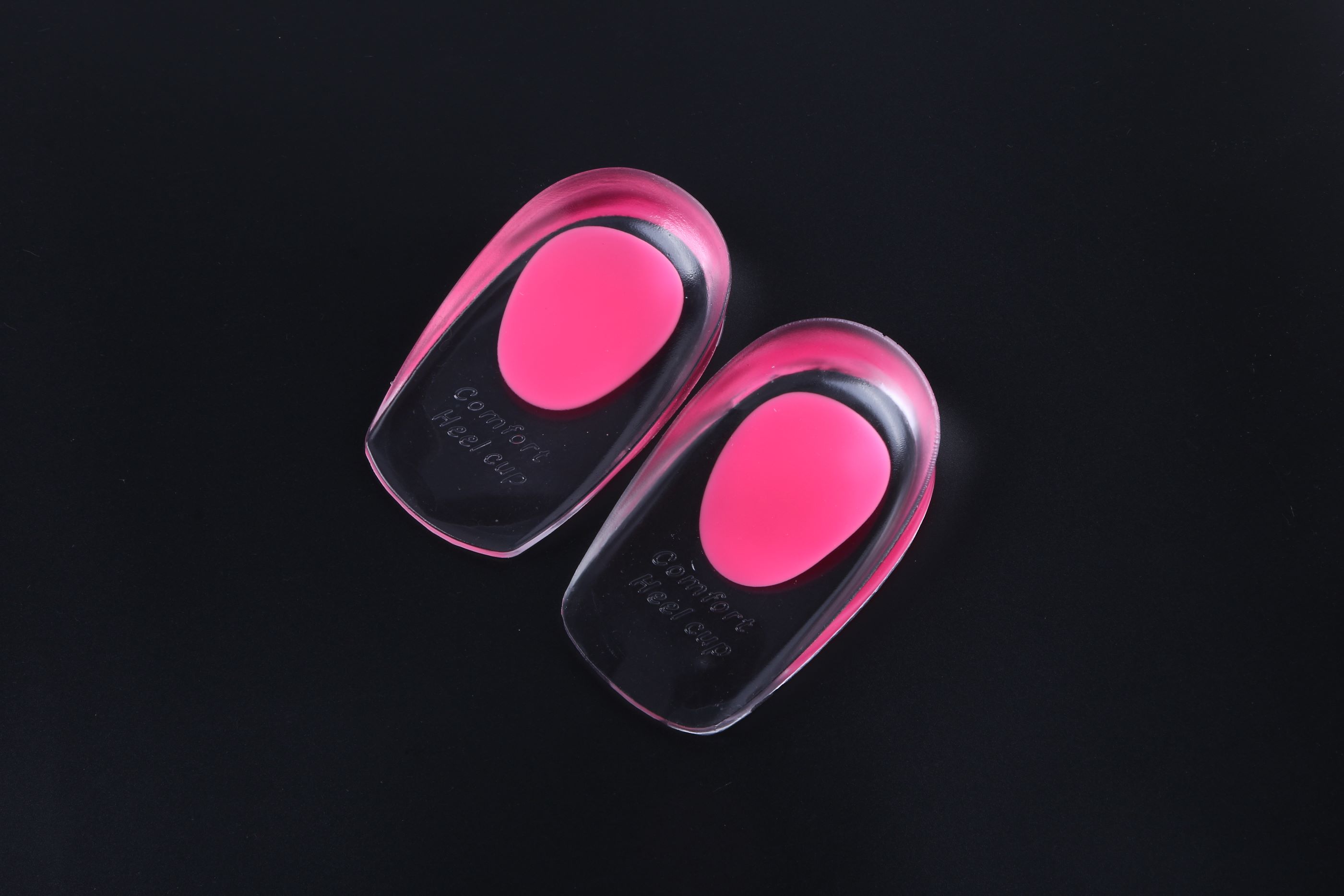 PU transparent heel pad, two-color heel pad, shockproof and anti-slip insole, heel pad