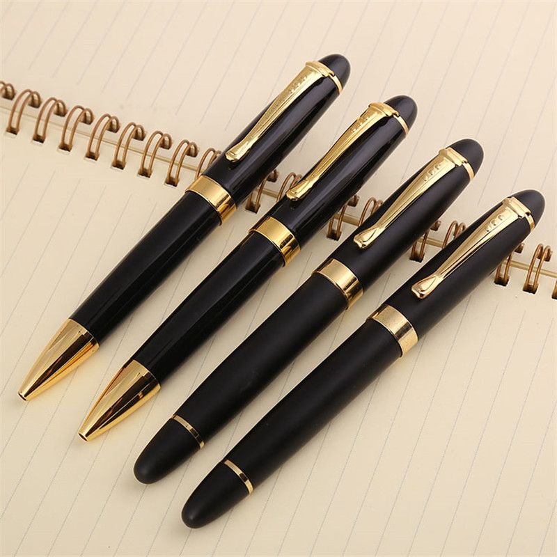Factory direct sales of expensive business office gift sets, metal signature ballpoint pens, custom logo metal pens
