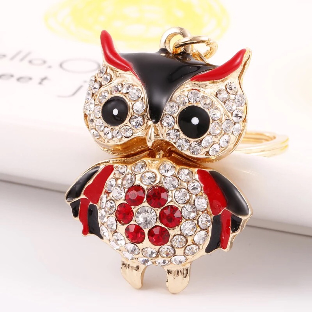 A new Korean style popular bag pendant, the water diamond and oil dripping owl