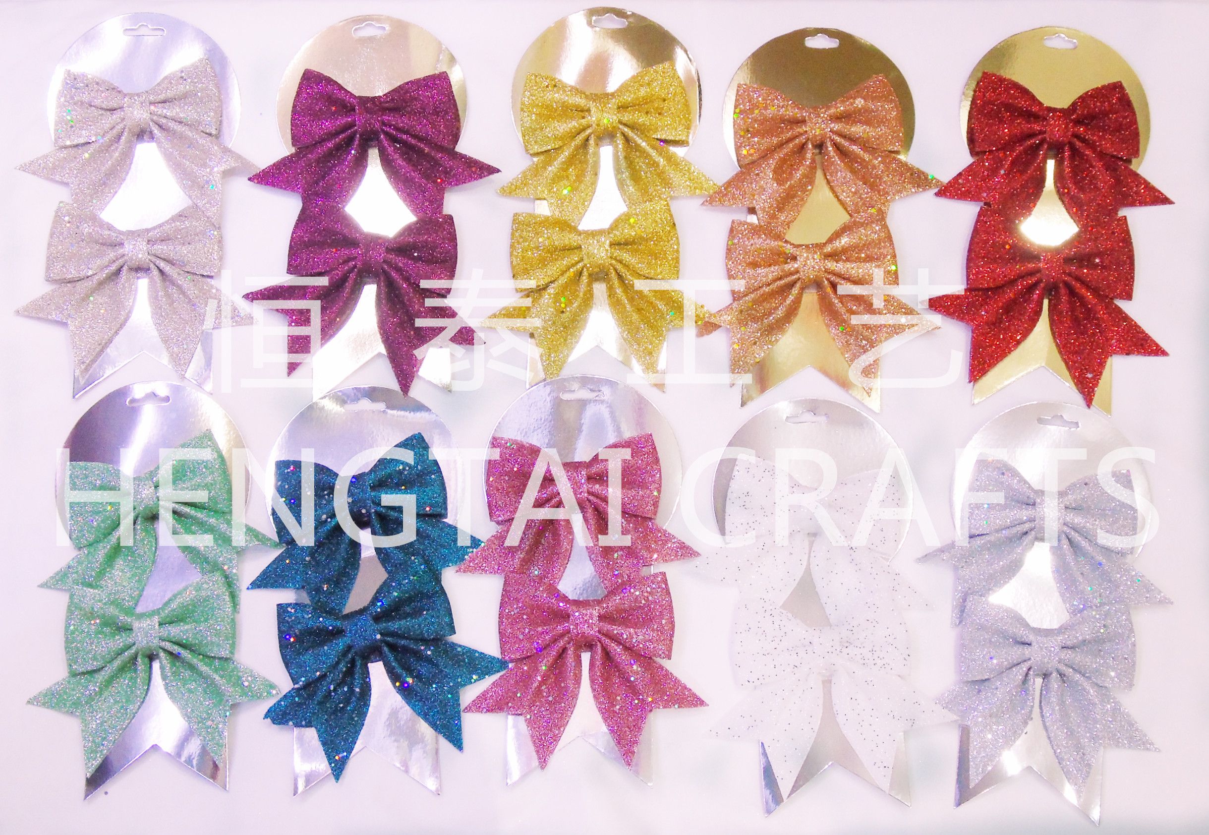 Christmas light board powder foam cotton bow cover 2