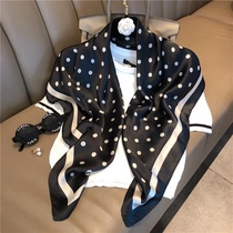 Ladies boho style patchwork scarf black