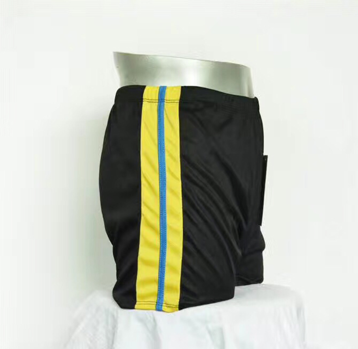 Men's swimming trunks in plain polyester with edge, enlarged version 1201 thumbnail