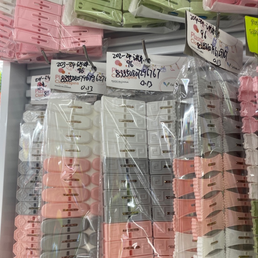 Small plastic clip clothes clip household windproof fastener clothes hanger clothes clip drying clip 202-24 thumbnail
