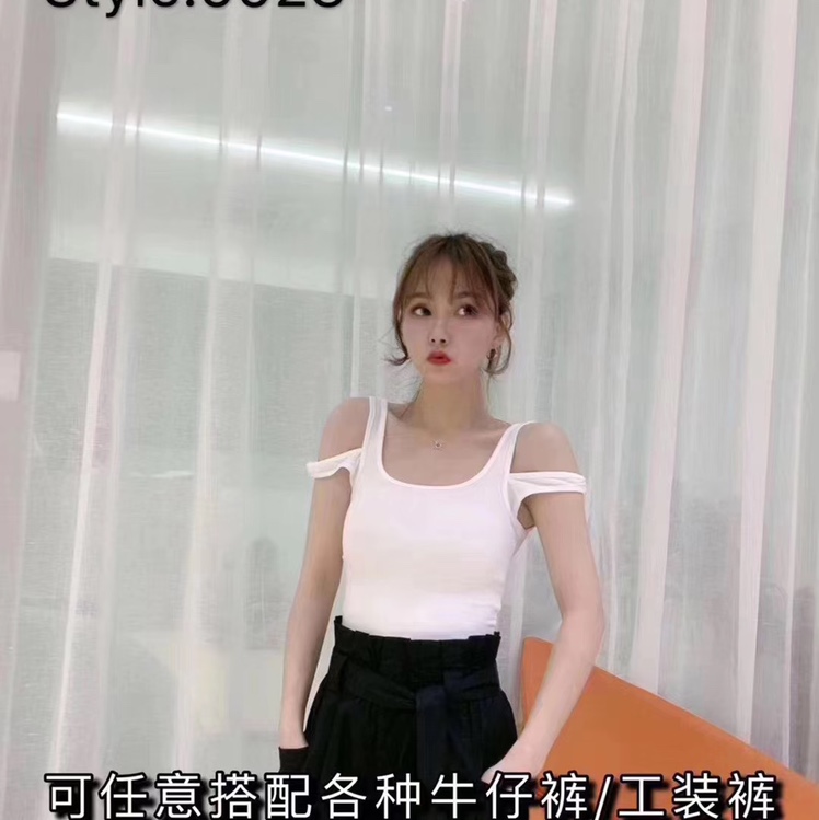 JUSTCC Kaka, Douyin, Kuaishou, popular women's wear, casual style, high-waisted, slimming, versatile straight-leg work pants for summer Specification image