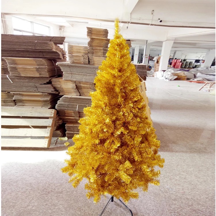 1.5m Golden PE Christmas tree thumbnail