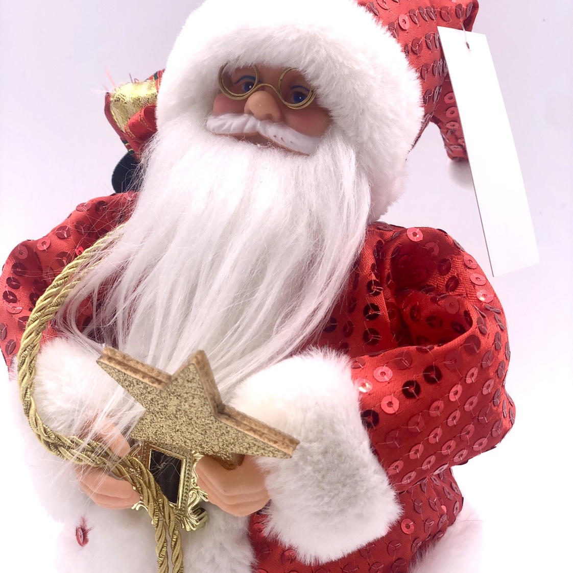 Factory direct sales of electric sequined Santa Claus, 30 centimeters Specification image