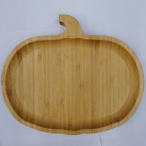 Bamboo medium pumpkin tray Nut tray fruit tray dry fruit tray Nordic cookware
