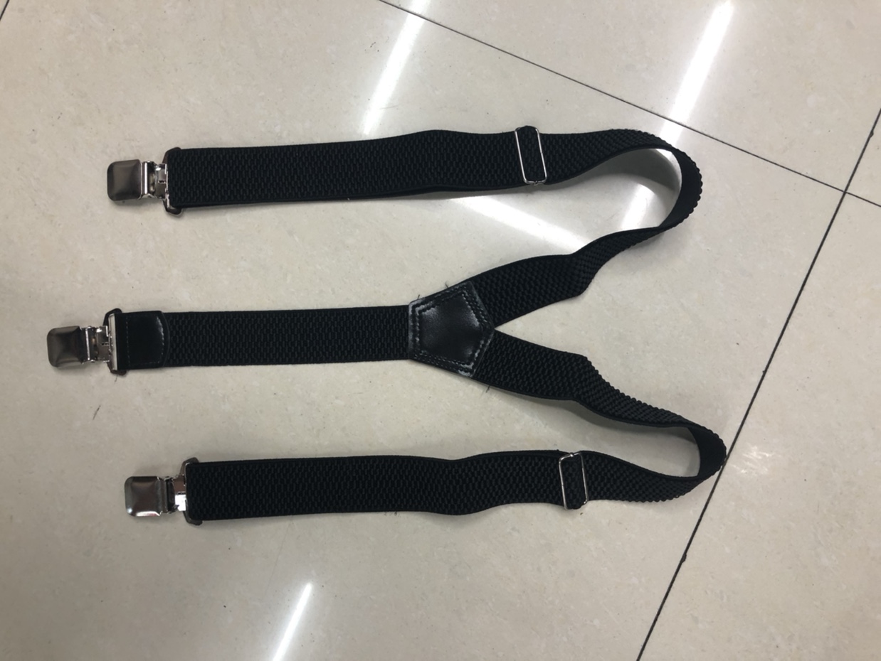 Men's Extra Wide Extra Thick Corn-Shaped Suspenders Adult Suspenders Clip High Stretch Elastic Suspenders Suit Suspenders details Picture