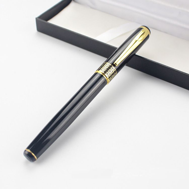 Business gift promotion insert set of metal signature fountain pen light luxury carved drawing office hotel gift fountain pen