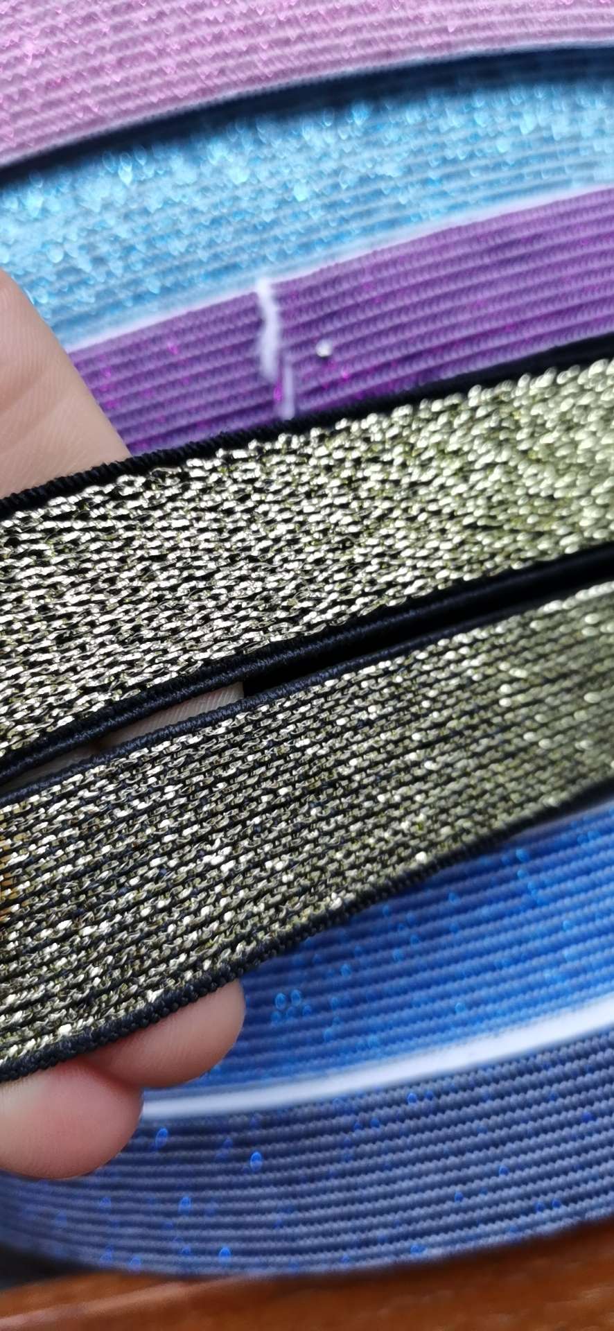 Silver Elastic On White Background, Color Elastic On Colored Background, Gold Elastic On Black Background, Stage Makeup Elastic undefined