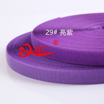 2 Cm Bright Purple Adhesive Velcro Male And Female Buckle Color Can Be Customized Velcro Hair Tie Tie