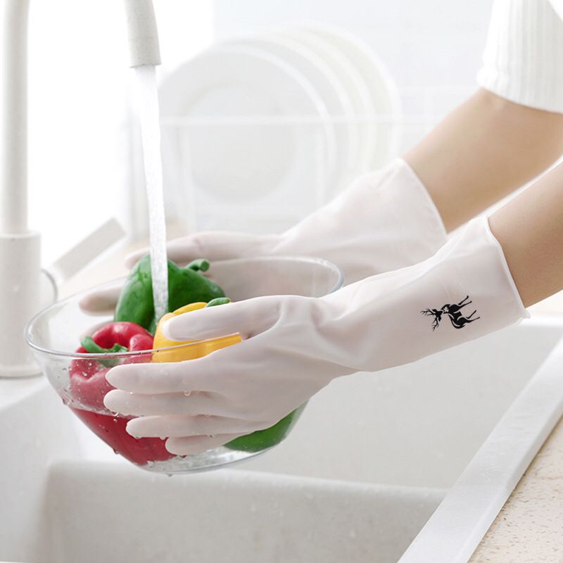 家用pvc洗衣服洗碗手套防水家务清洁多耐用防水手套橡胶手套