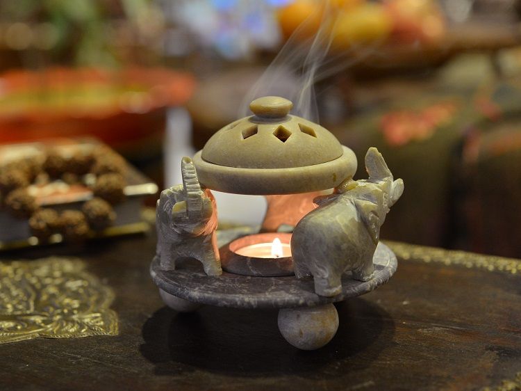 Indian Sanxiang soapstone aroma diffuser detail image 4