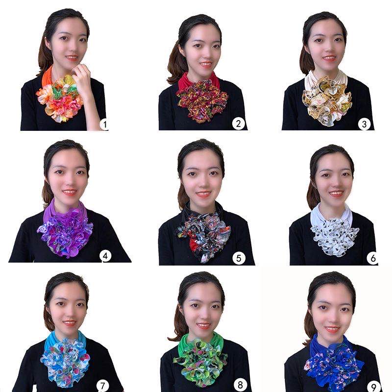 Yiwu Selection 2020 new scarf flower temperament scarf manufacturer direct sale thumbnail