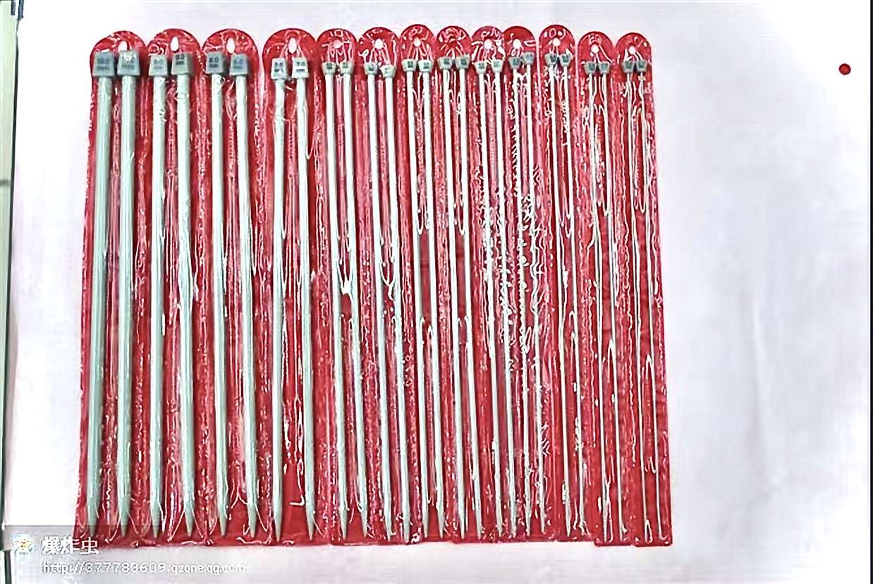 Steel and aluminum powder-coated single-pointed straight needle, length 40Cm, 35Cm, 25Cm. Thickness 2.0mm-------------14mm
