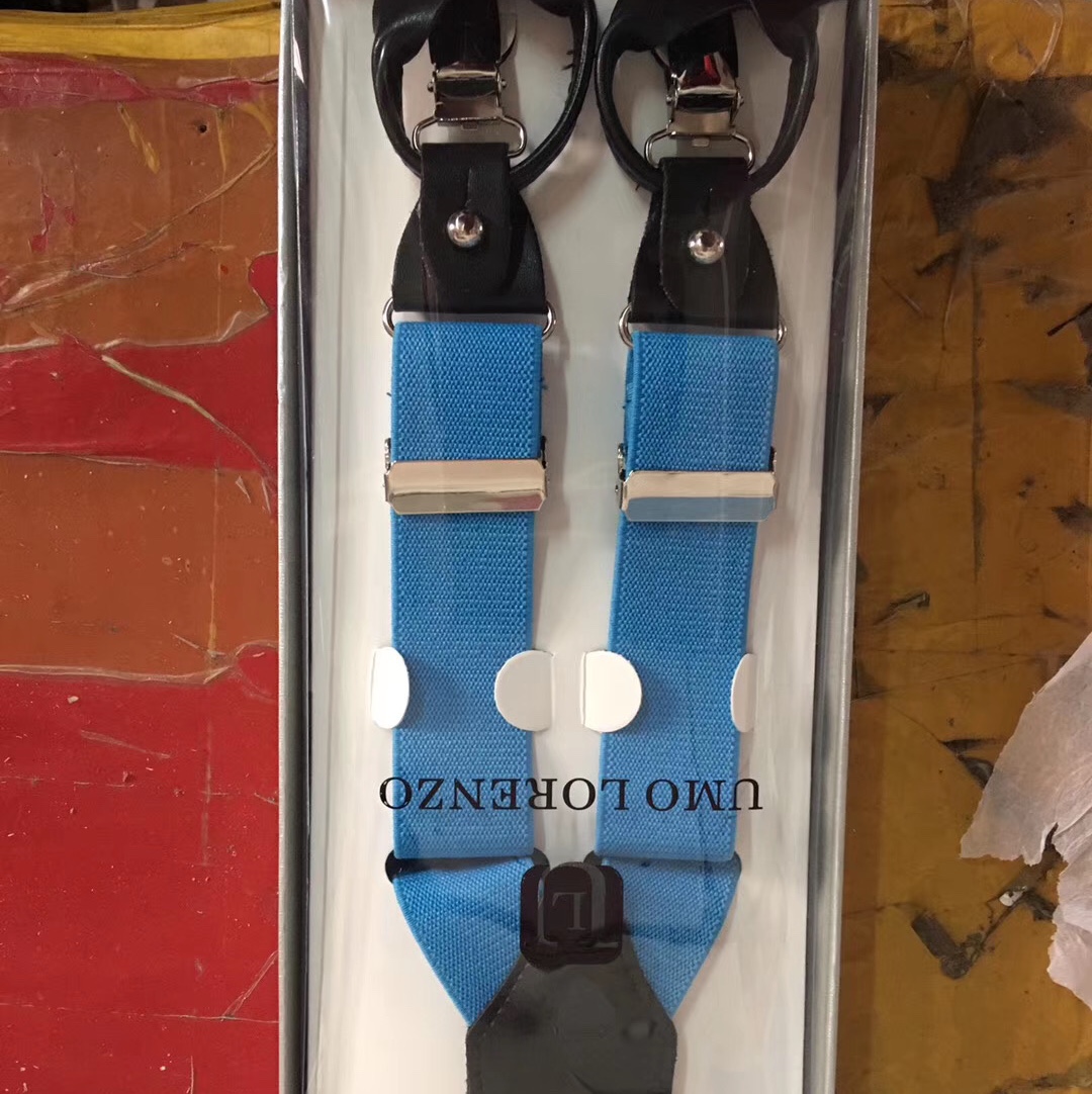 Boutique Men's Suit Pants Retro Casual Suspenders Super Powerful Clip Adult Suspenders details Picture